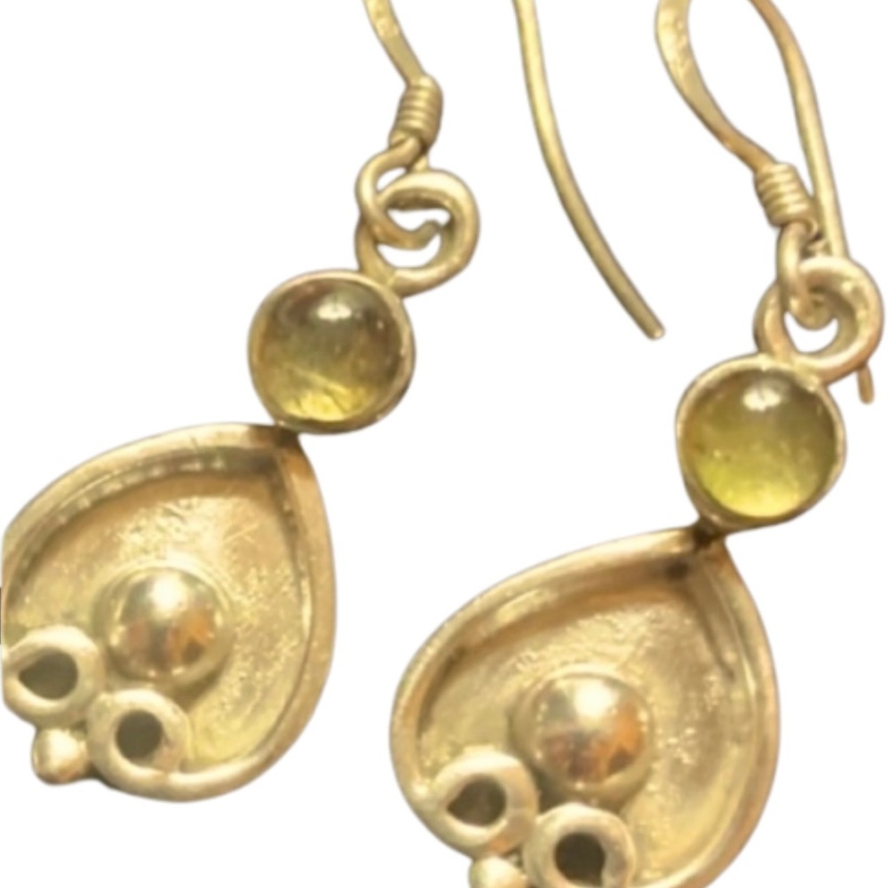 925 Citrine Earrings